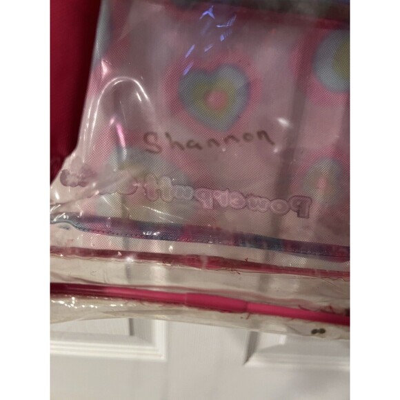Powerpuff Girls Backpack Clear 2000 Cartoon Network Rainbow Graphics Rare Vtg - Picture 14 of 16